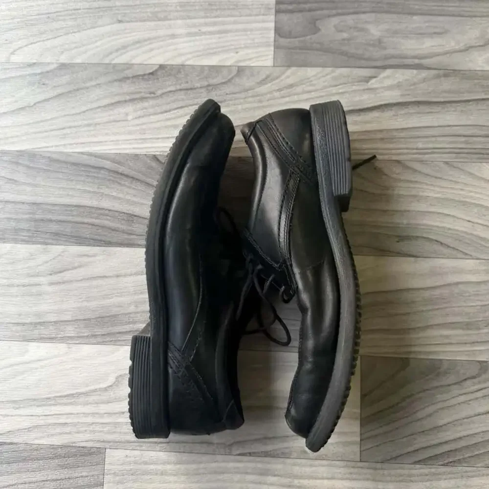 Rockport A13013 Black Leather Lace Up Dress Shoes